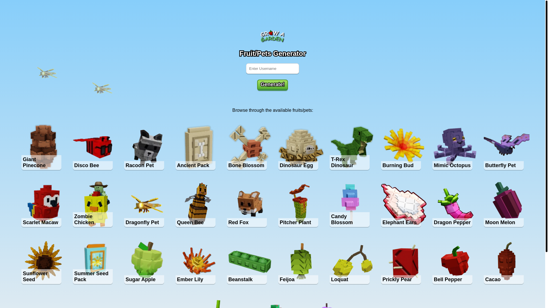 website screenshot of https://growitem.pages.dev/