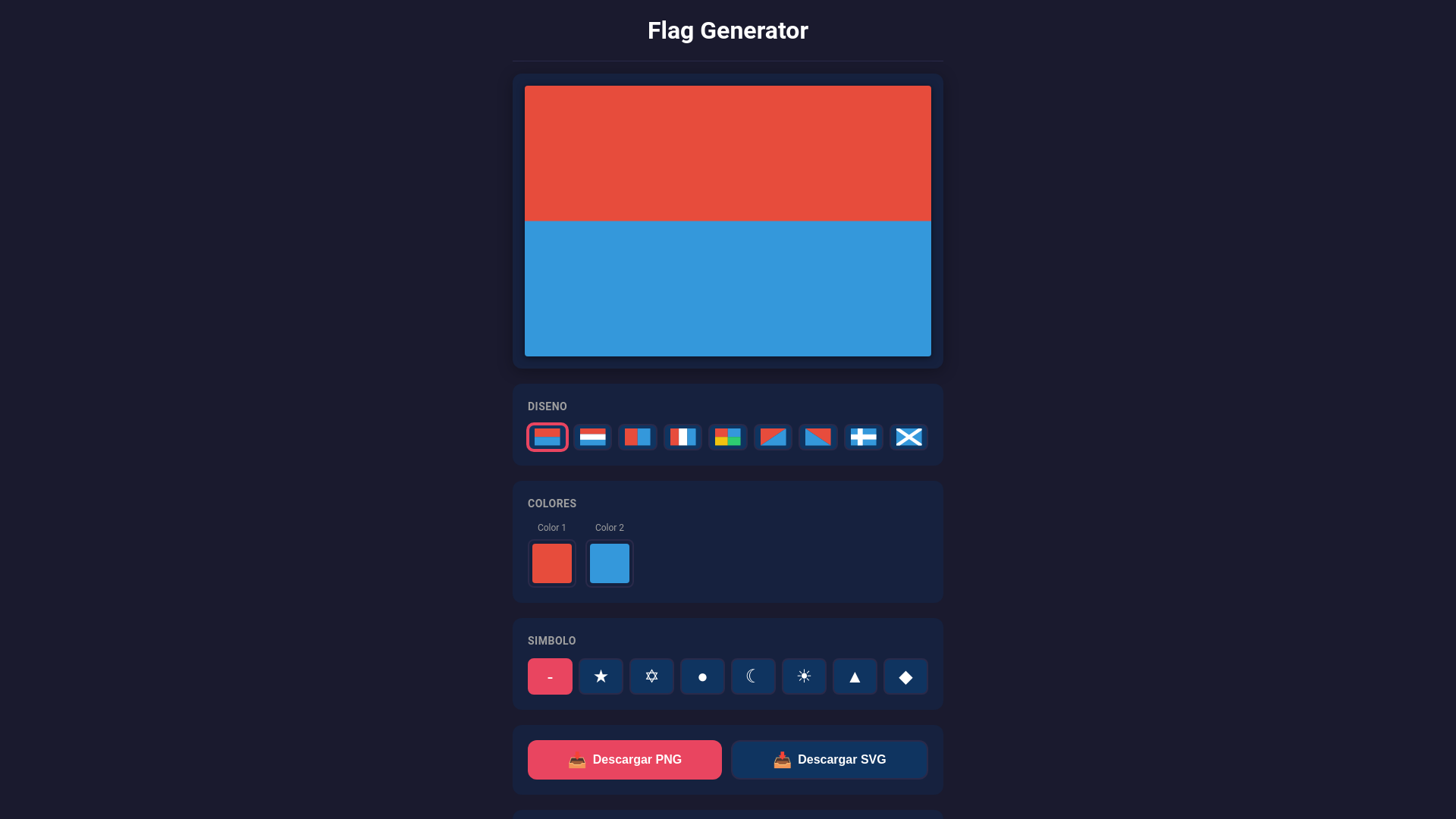 website screenshot of https://ss-flaggen.pages.dev/