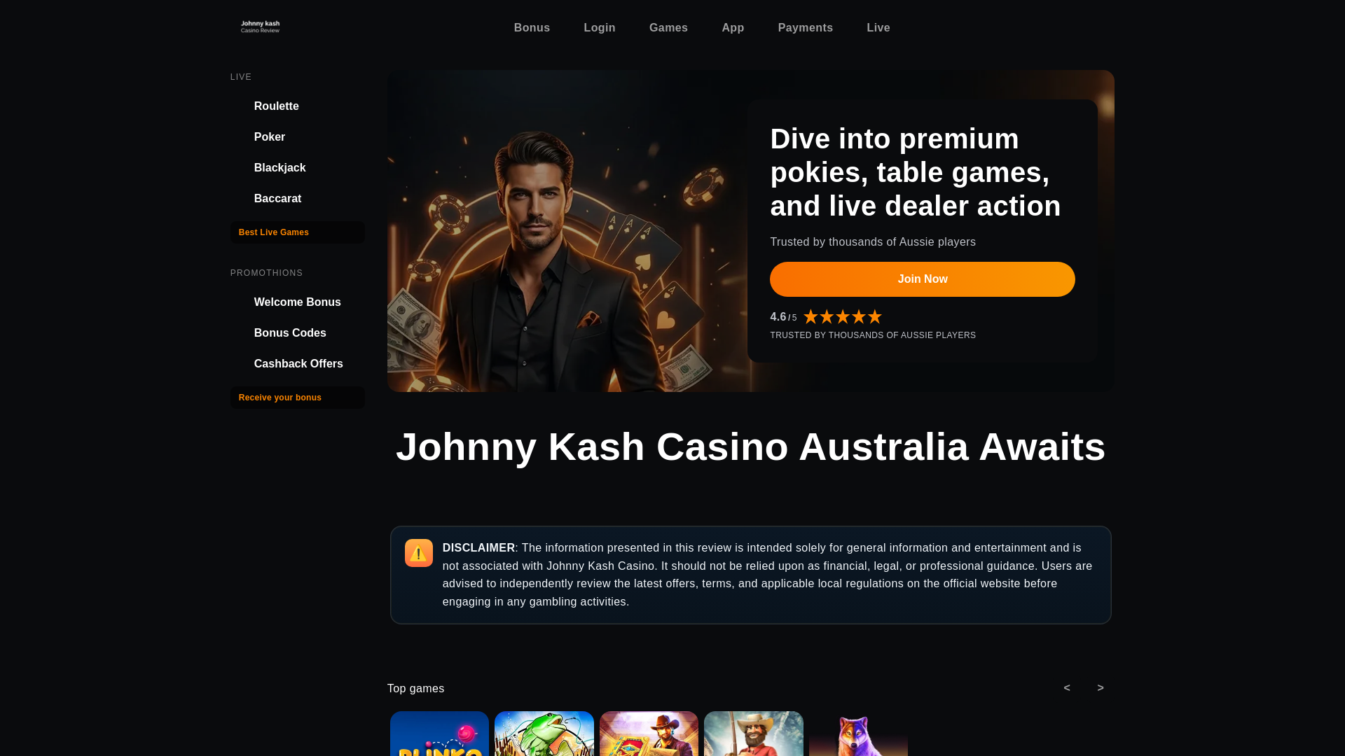 website screenshot of https://johnnykash-1-com.pages.dev/