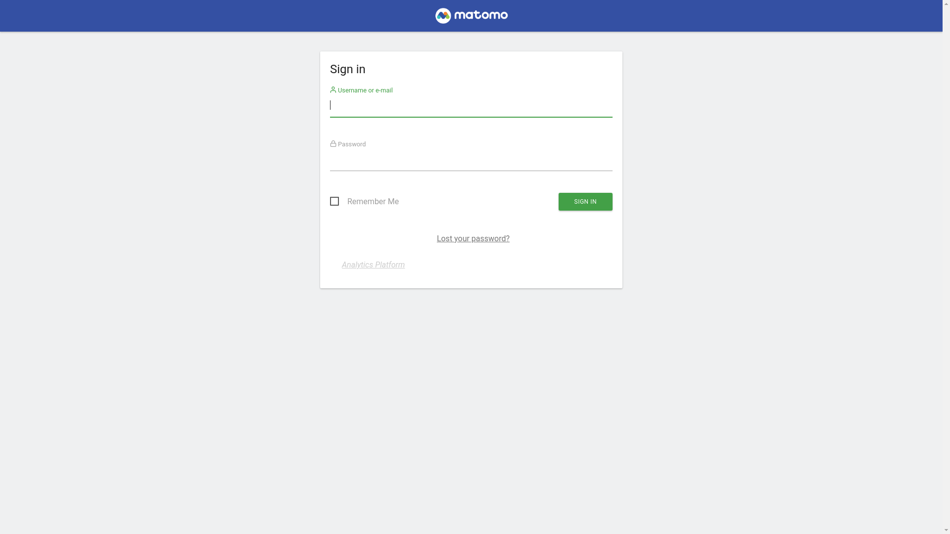 website screenshot of https://matomo.appgeo.com/