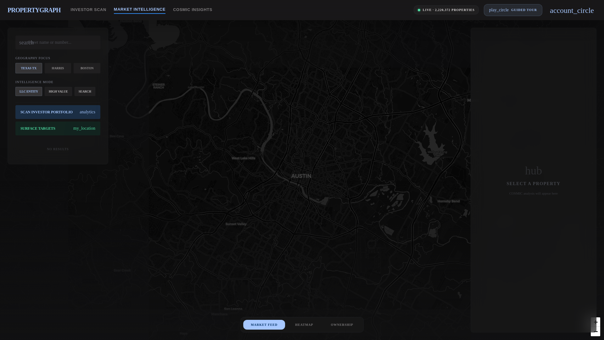 website screenshot of https://propertygraph.io/