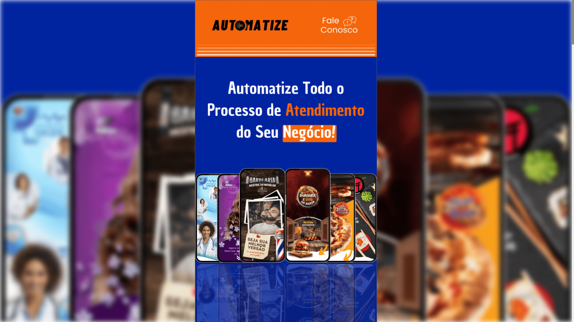 website screenshot of https://automatizegestao.com.br/
