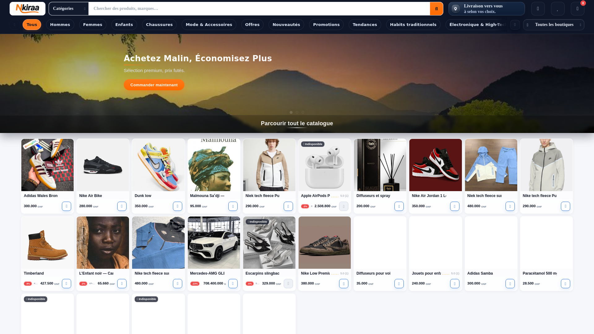 website screenshot of https://nkiraa.com/