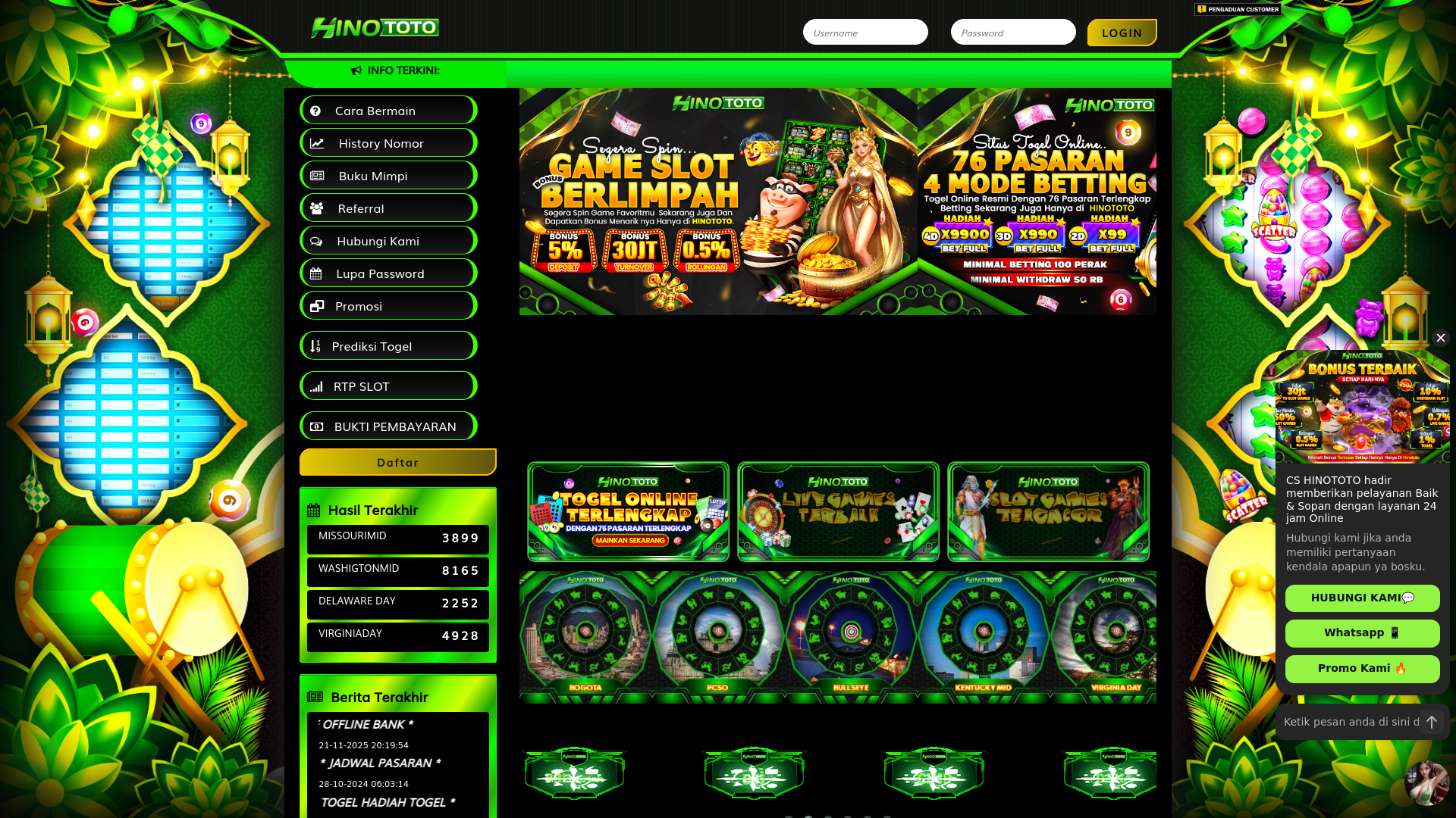 website screenshot of https://hinototo10.com/