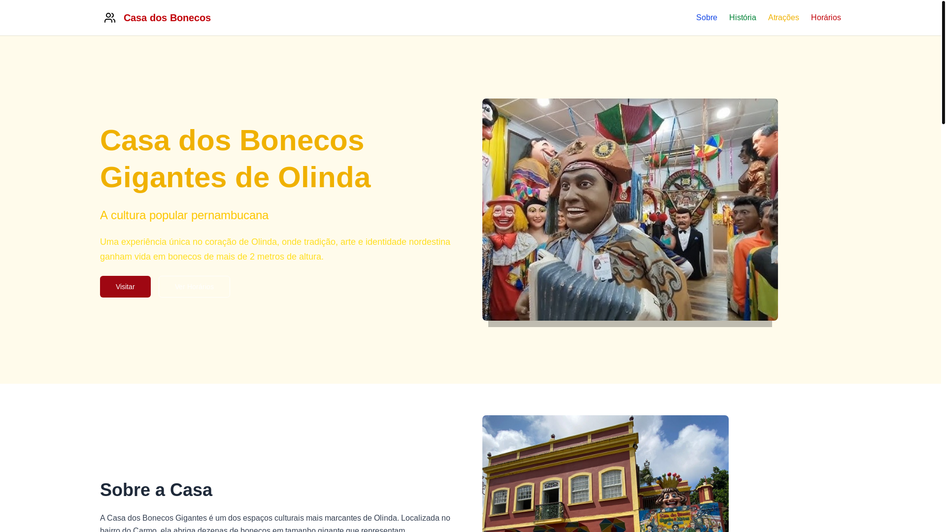 website screenshot of https://gigantesdeolinda.pages.dev/