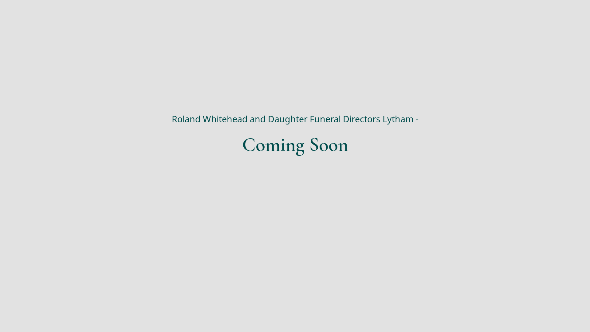 website screenshot of https://rlwhiteheadfuneralslytham.co.uk/