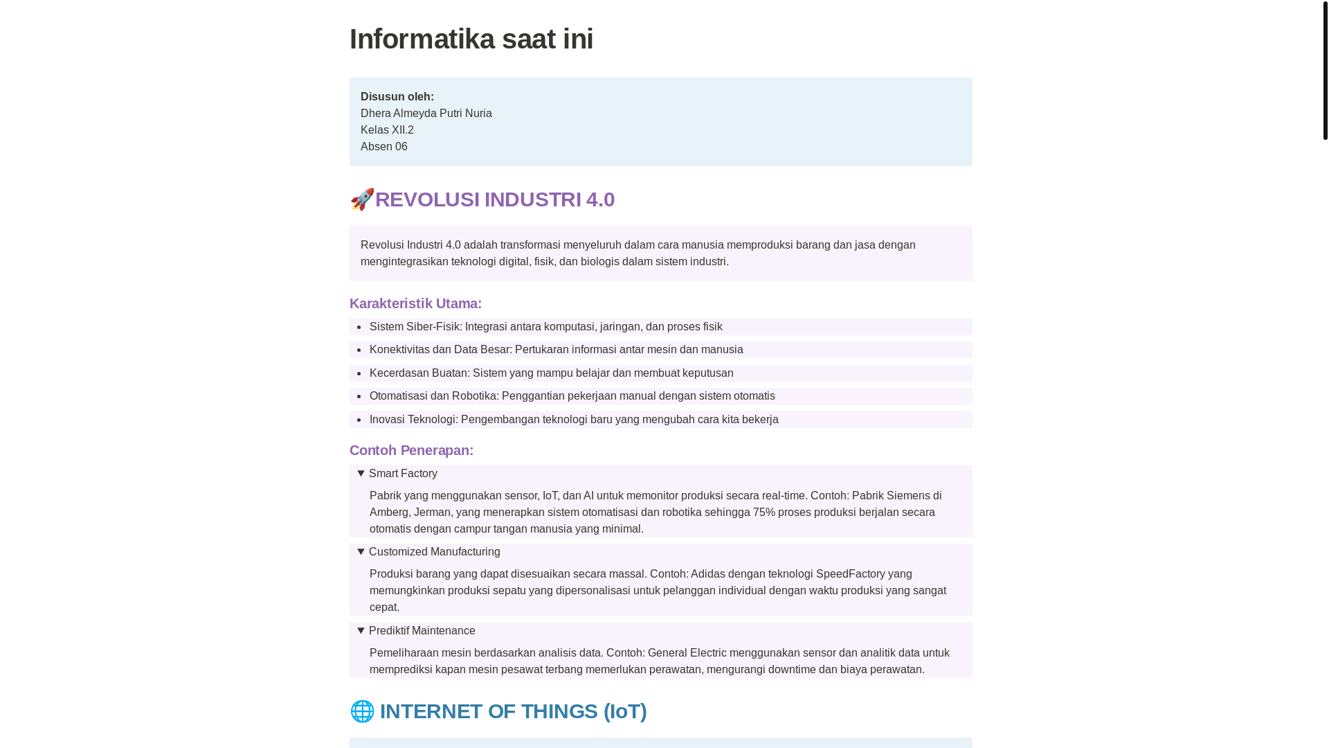 website screenshot of https://dhera-xii-bab1.pages.dev/