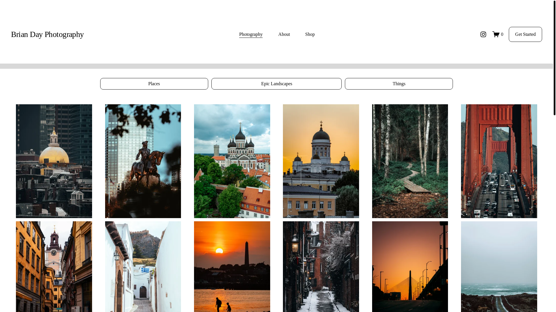 website screenshot of https://brianrday.com/