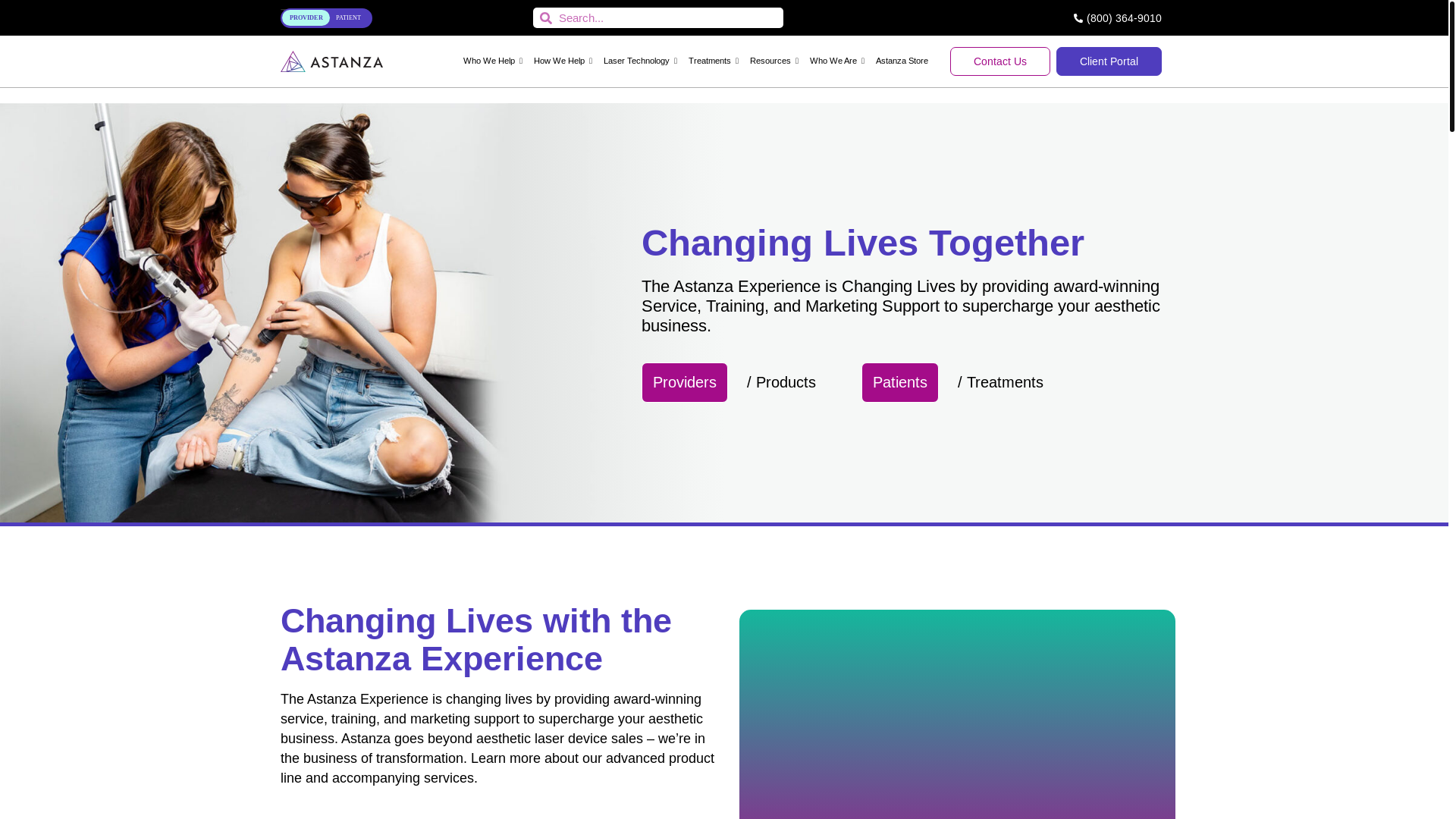 website screenshot of https://astanzalaser.services/