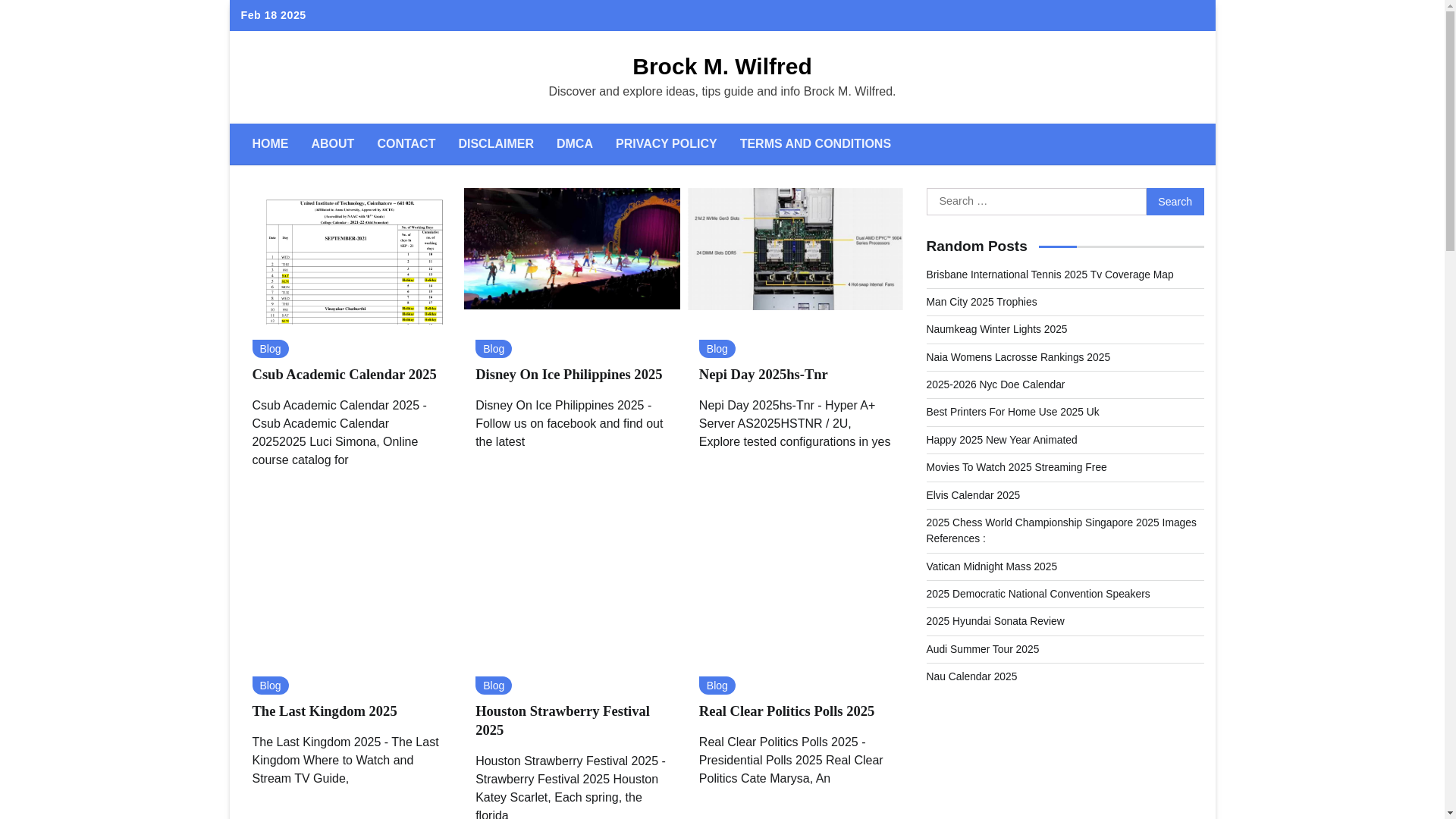 website screenshot of https://brockmwilfred.pages.dev/