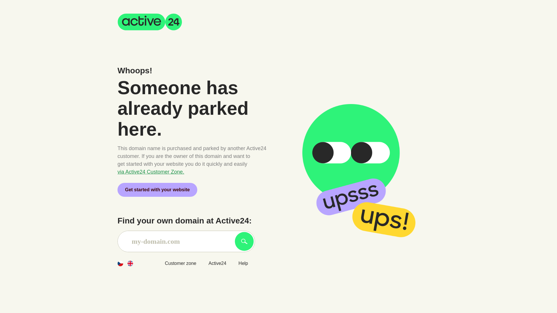 website screenshot of https://sambosik.cz/