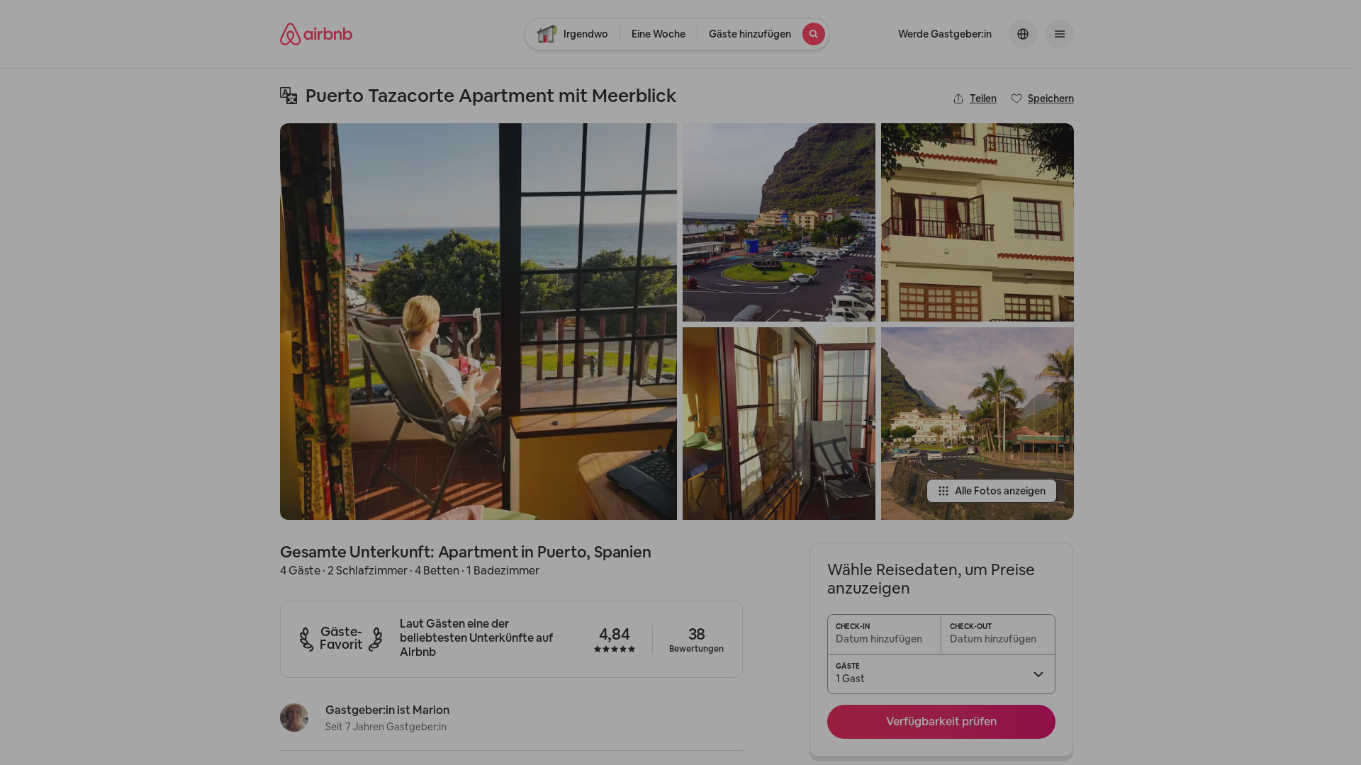 website screenshot of https://puerto-tazacorte.de/