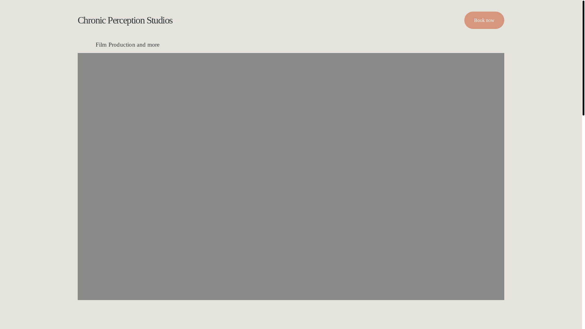 website screenshot of https://chronicperceptionstudios.com/
