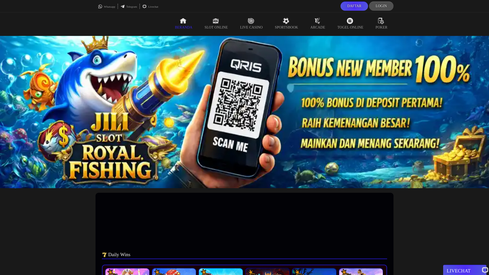 website screenshot of https://senapan188.com/