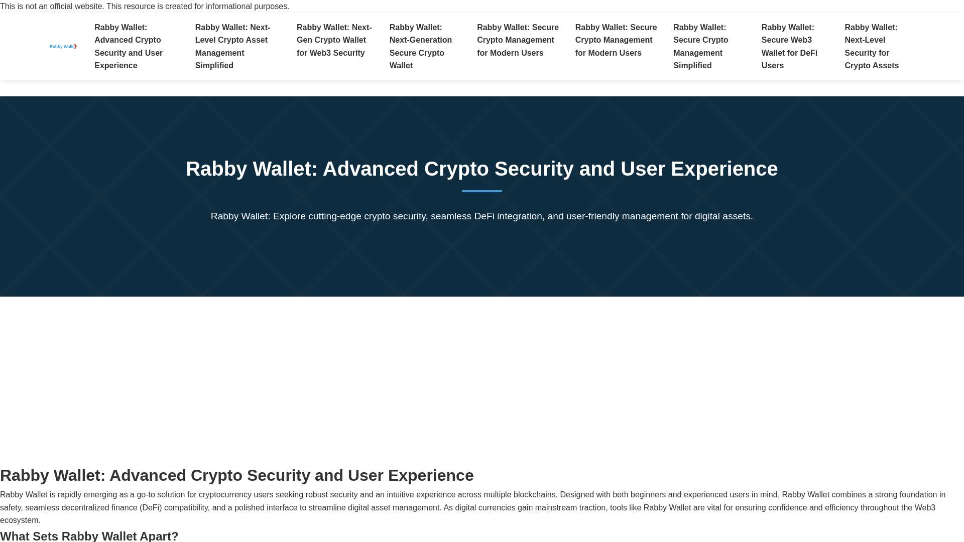 website screenshot of https://app.web-rabby.to