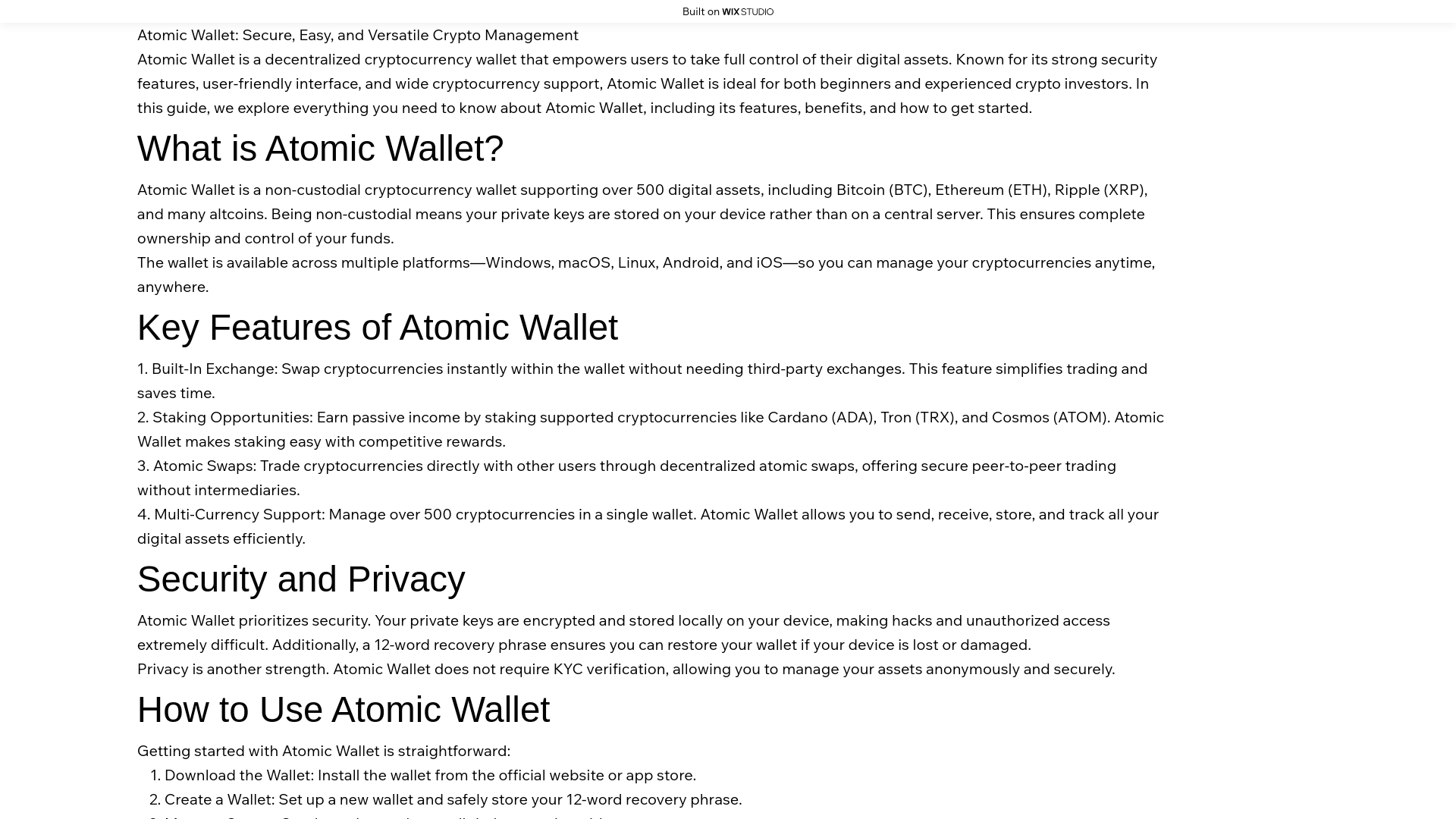 website screenshot of https://a-t-o-m-i-c.wixstudio.com/sso-en