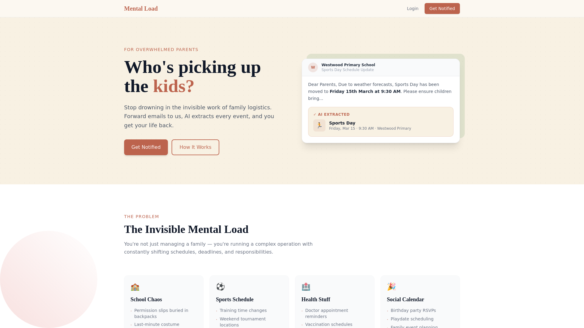 website screenshot of https://mentaloffload.help/