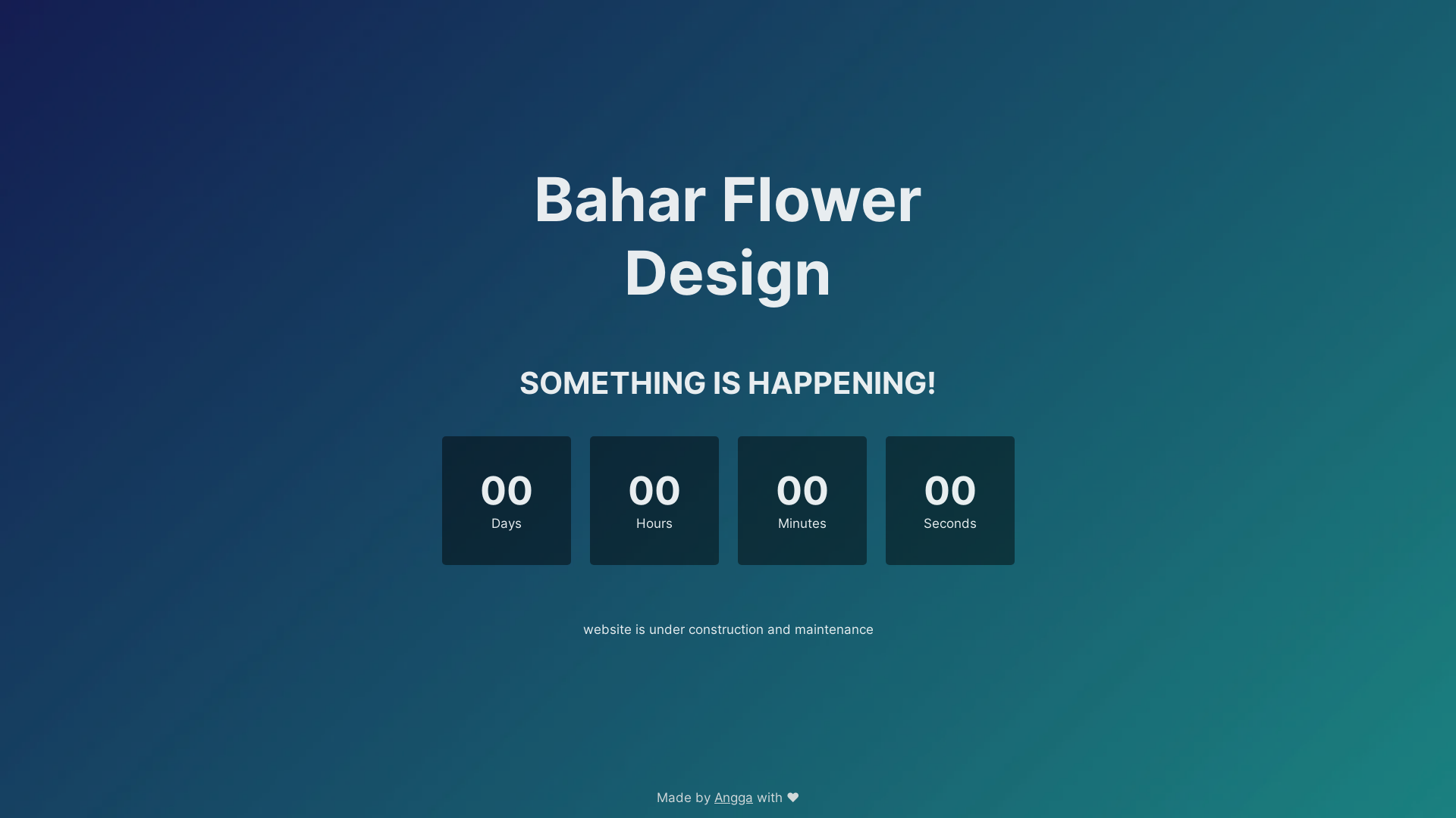 website screenshot of https://baharflowerdesign.com/