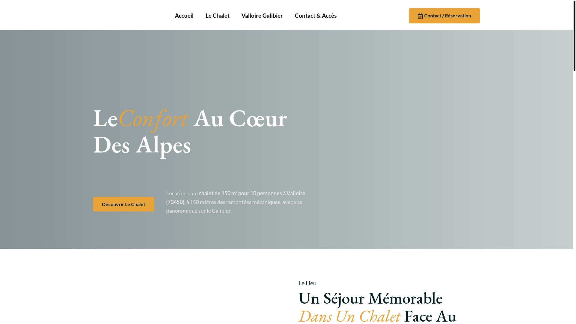 website screenshot of https://chaletpicvert.fr/