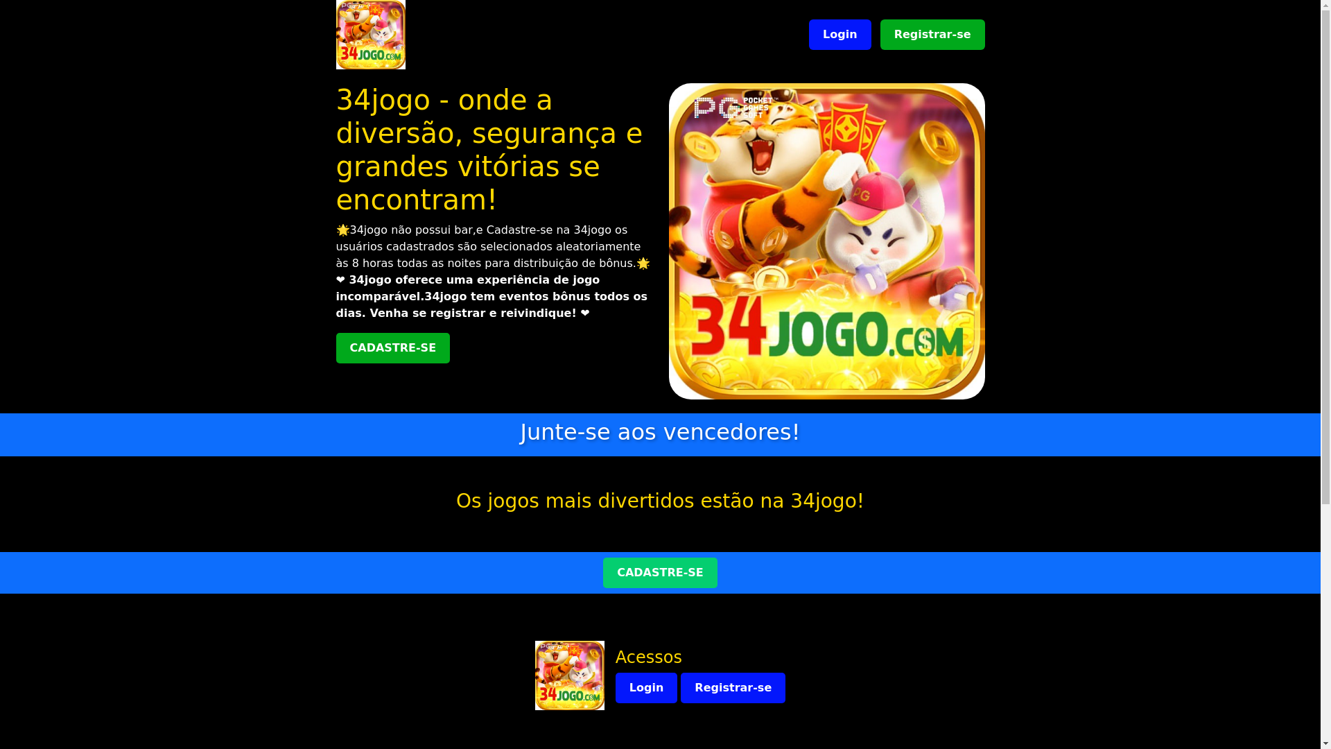 website screenshot of https://34jogobet.com/