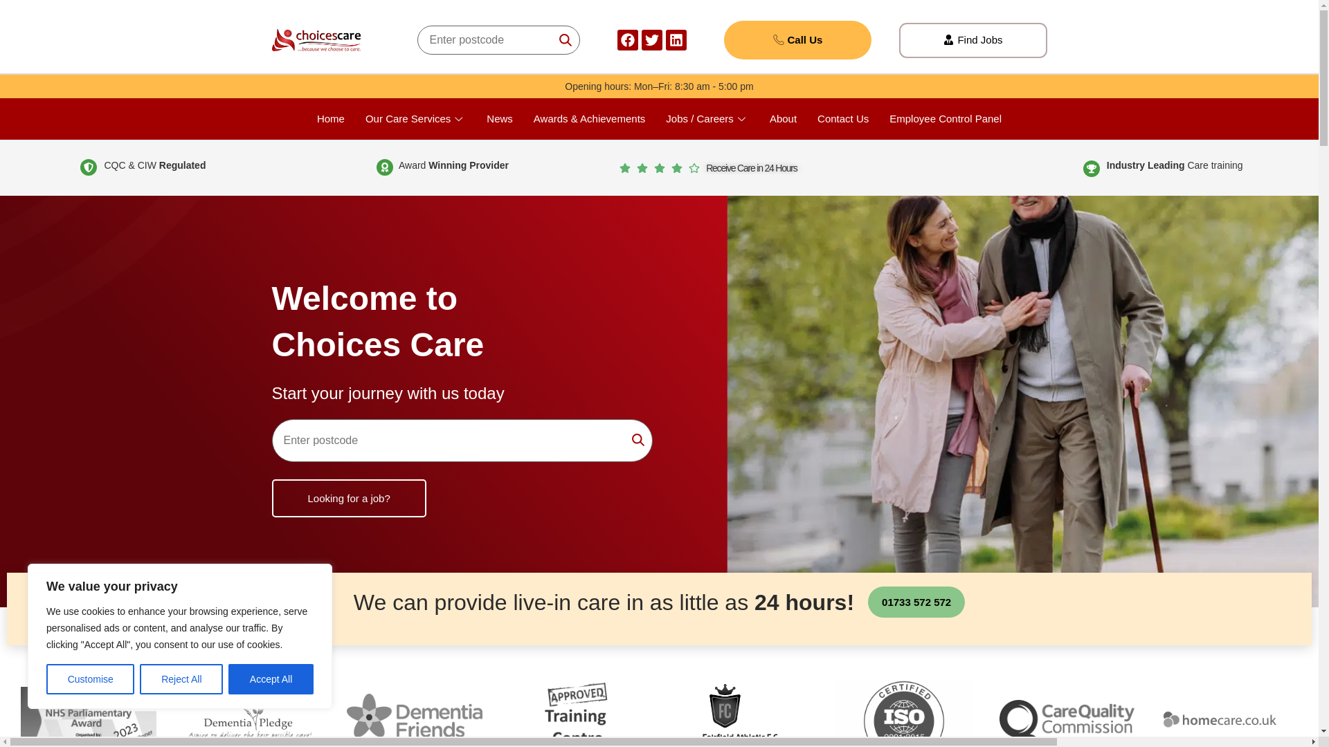 website screenshot of https://irishomecarelimited.org/