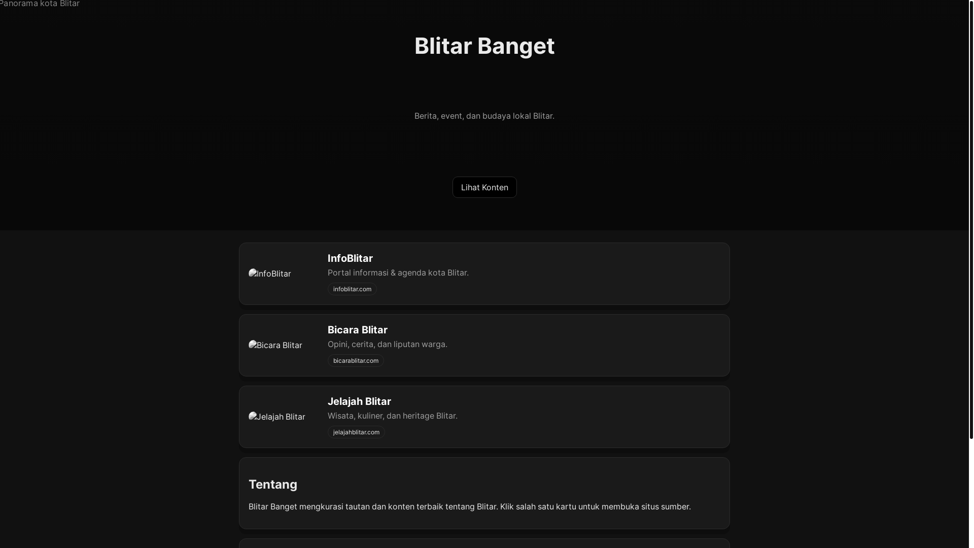 website screenshot of https://blitarbangetss.pages.dev/