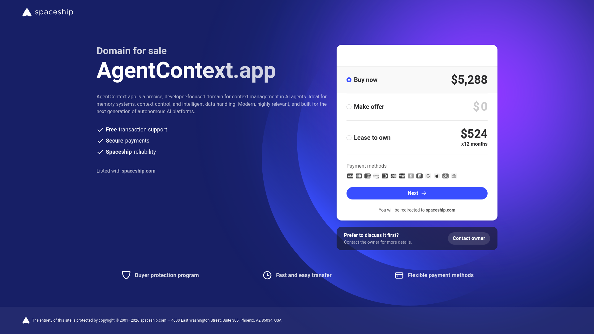 website screenshot of https://agentcontext.app/