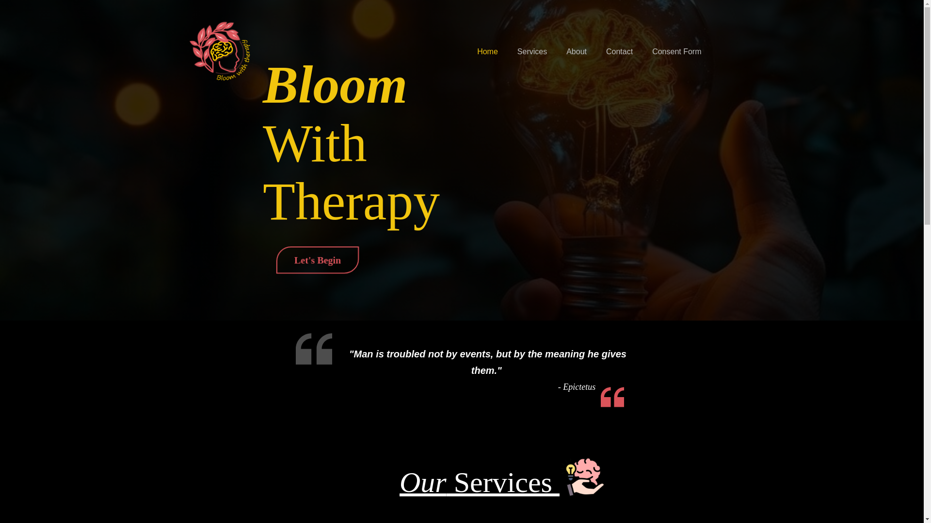 website screenshot of https://bloom-with-therapy.pages.dev/