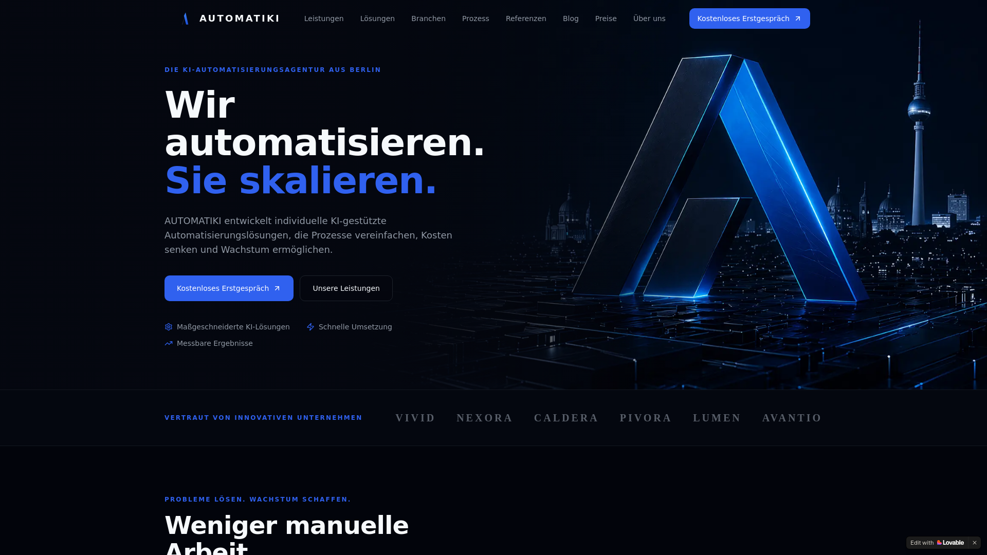 website screenshot of https://automatiki.de/