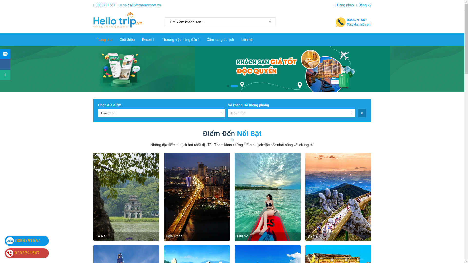 website screenshot of https://datphongkksapahotel.com/