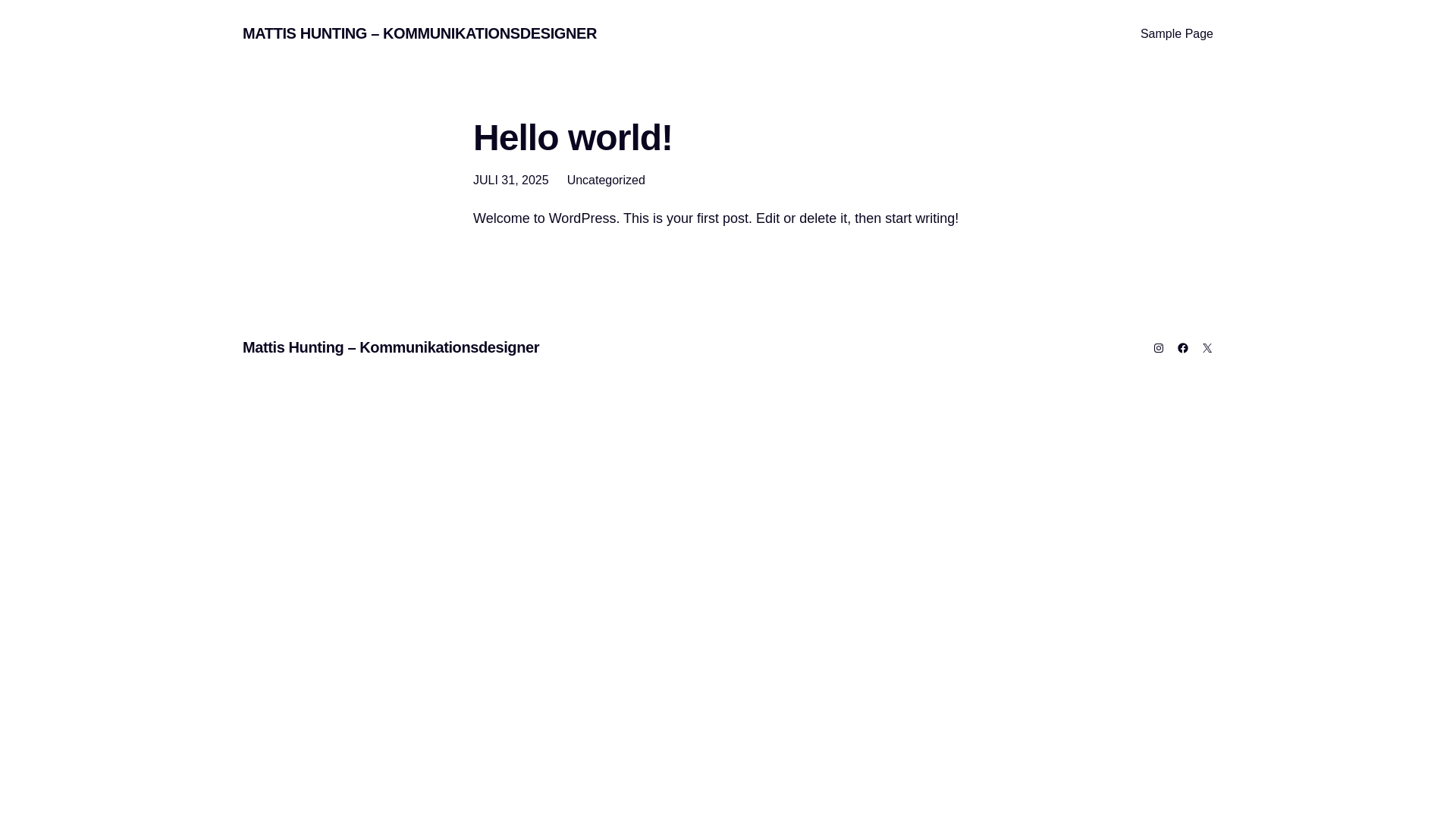 website screenshot of https://mattis-hunting.de/