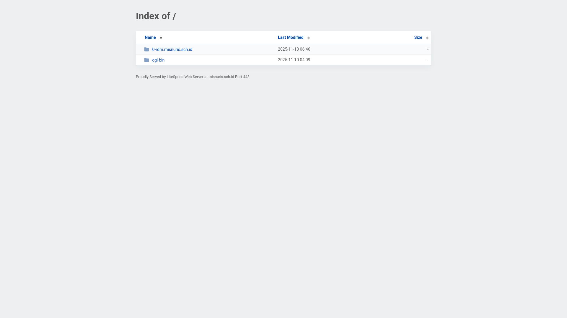 website screenshot of https://misnuris.sch.id/