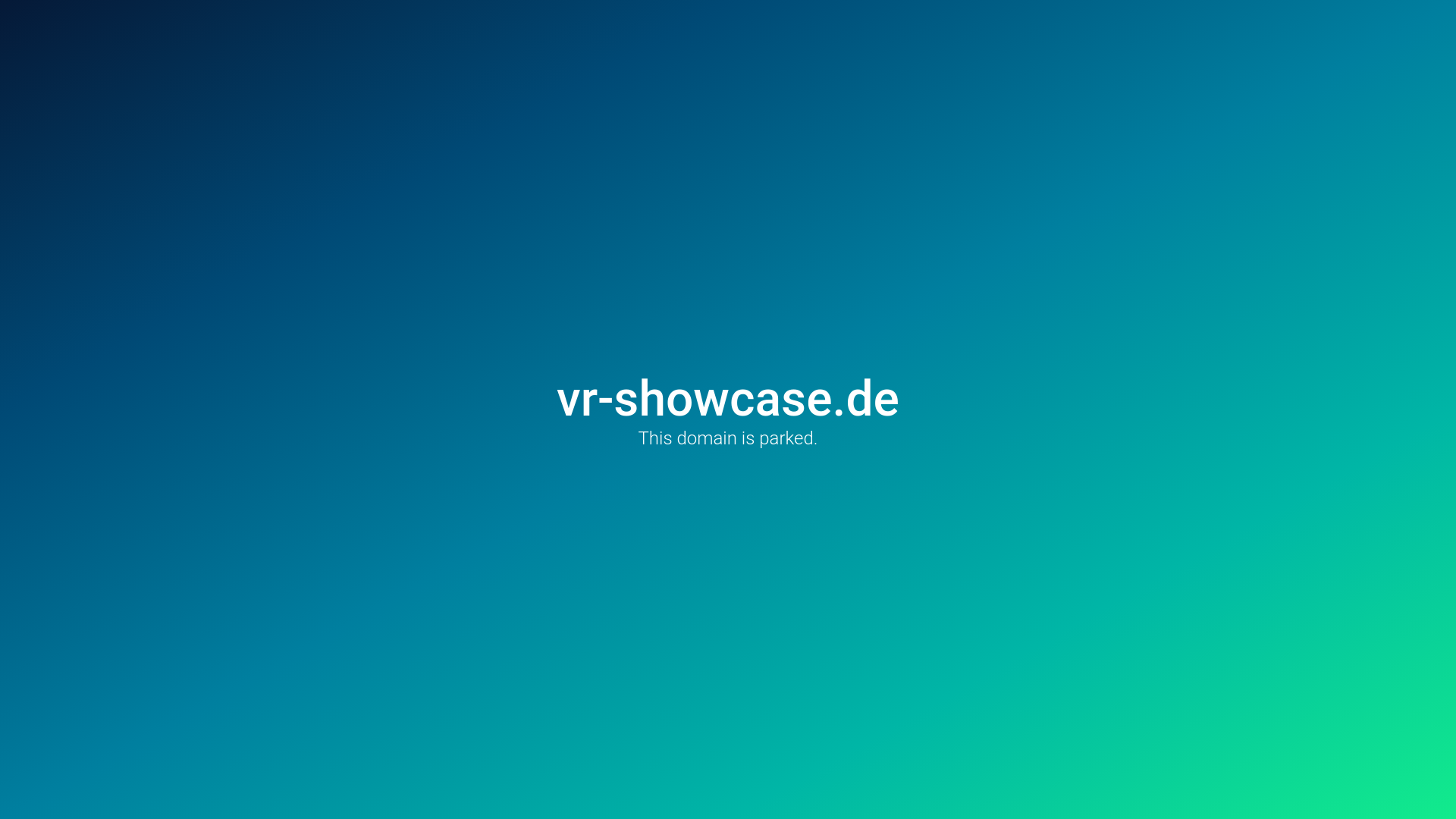 website screenshot of https://vr-showcase.de/