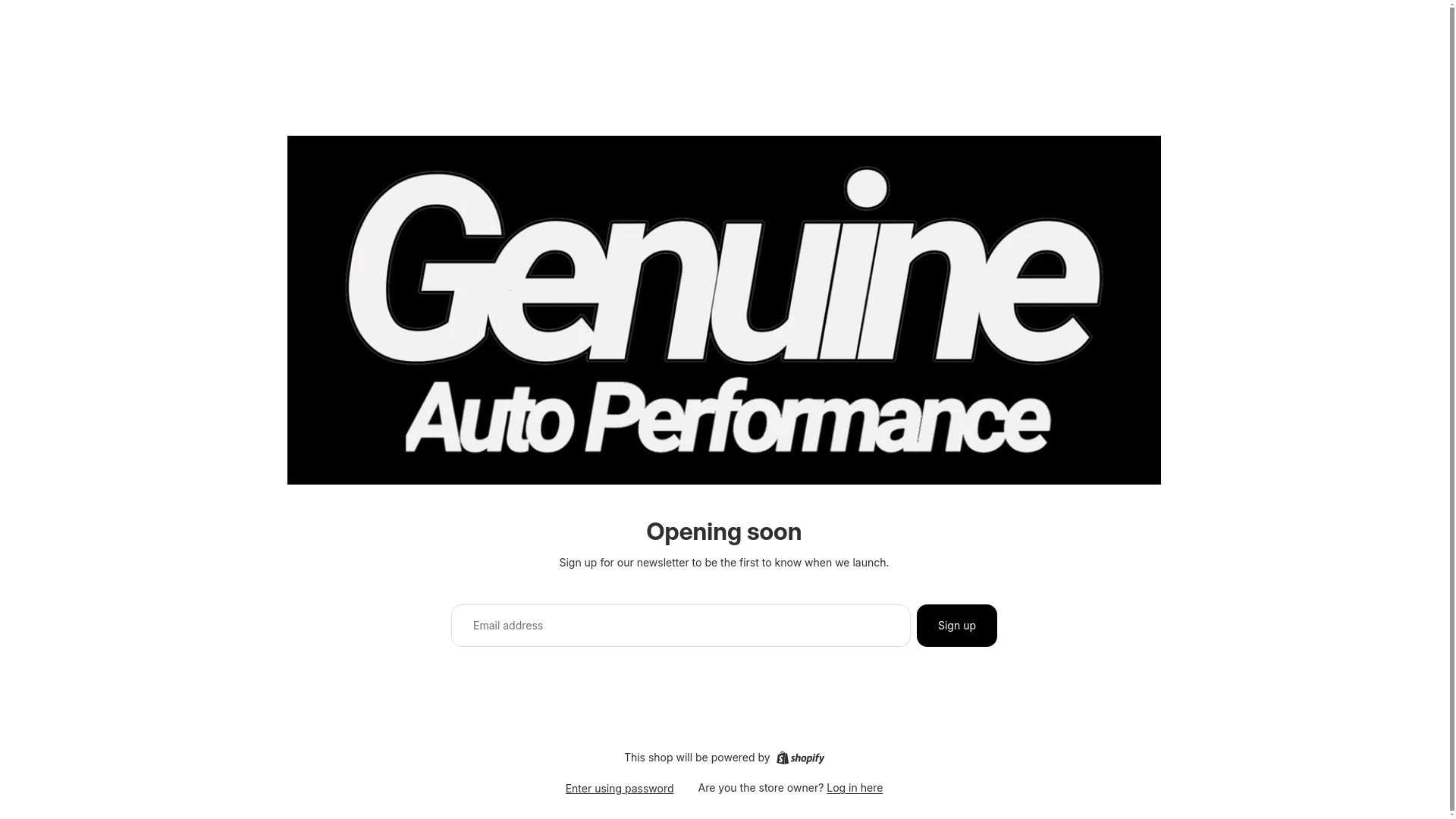 website screenshot of https://gaperformance.shop/