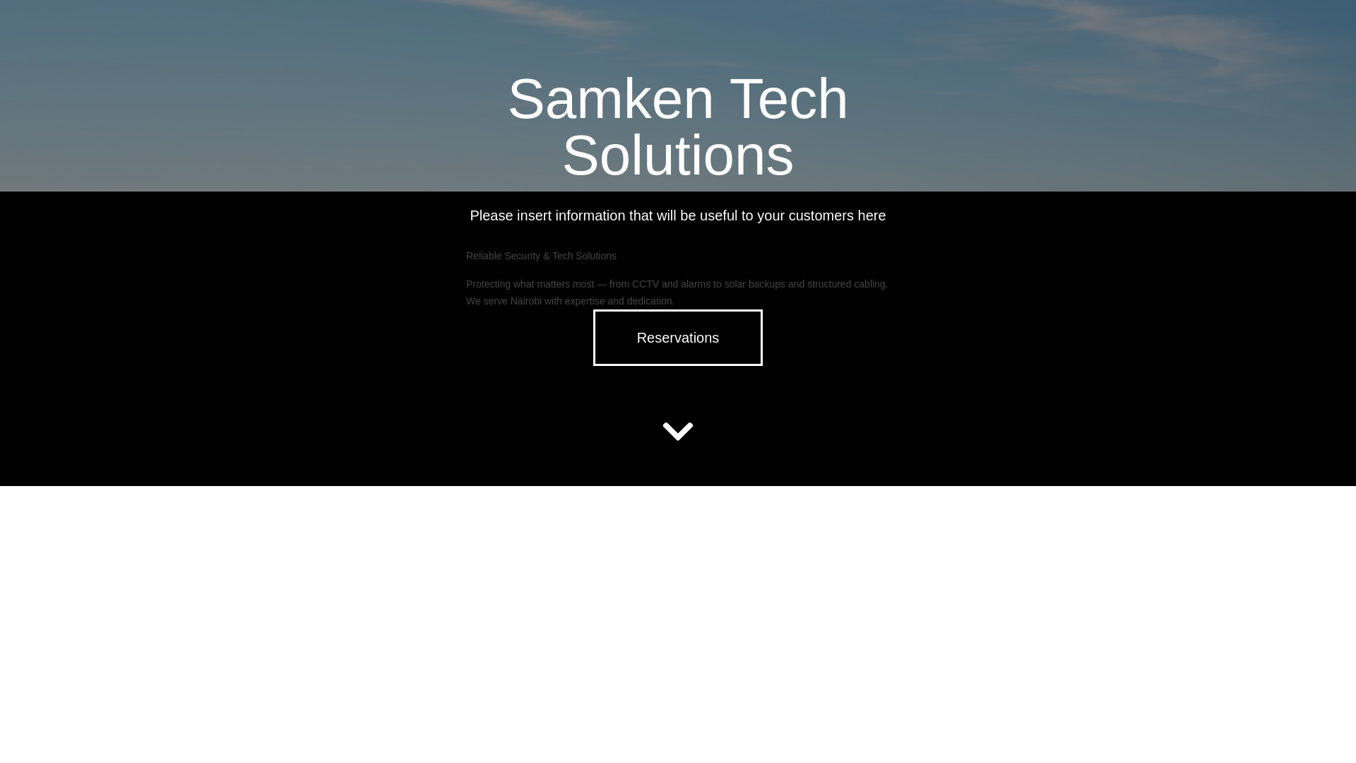 website screenshot of https://samkentechsolutions.co.ke/