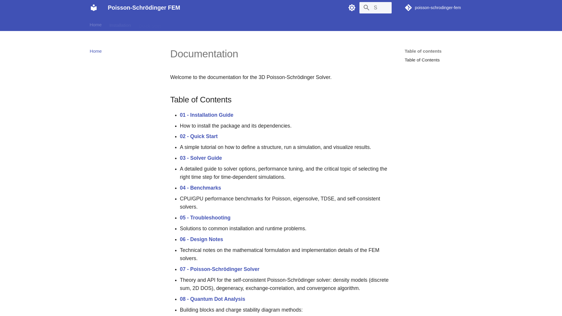 website screenshot of https://poisson-schrodinger-fem.pages.dev/