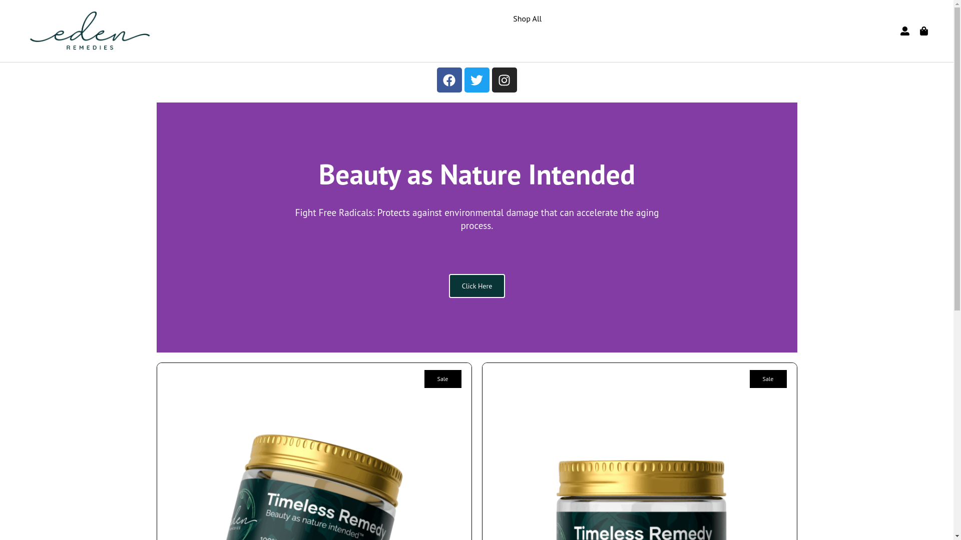 website screenshot of https://timeless-remedy.com/