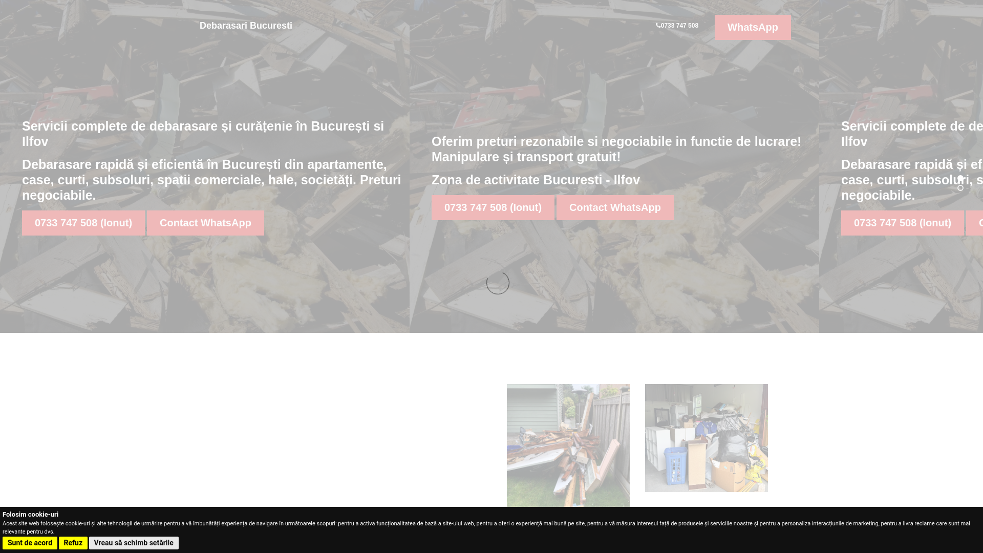 website screenshot of https://debarasaribucuresti2026.ro