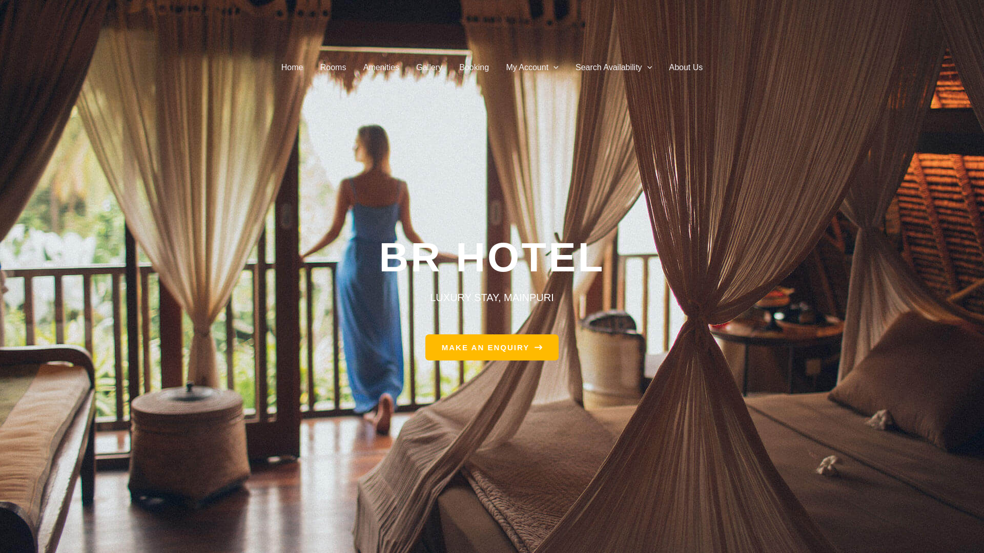 website screenshot of https://brhotel-mainpuri.com