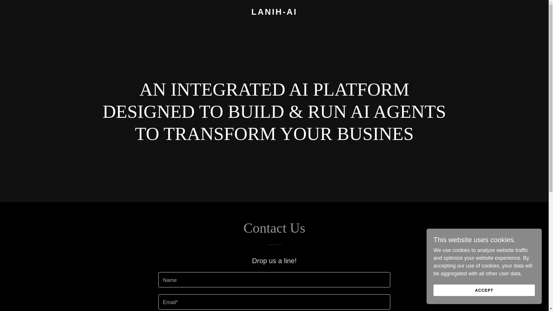 website screenshot of https://lanih.ai/