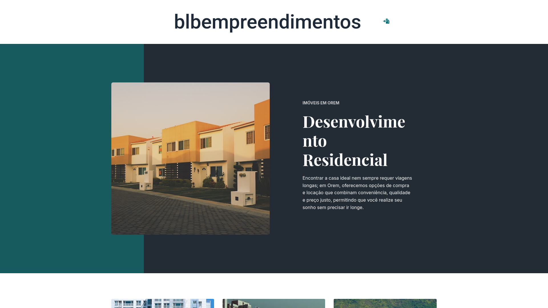 website screenshot of https://blbempreendimentos.com.br/