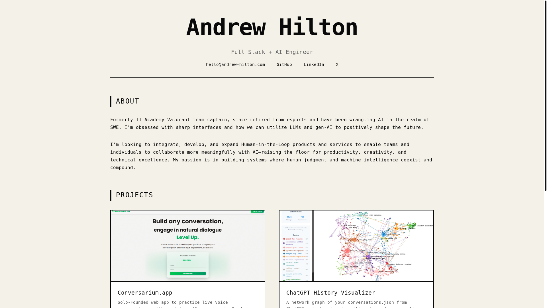 website screenshot of https://andrew-hilton.pages.dev/