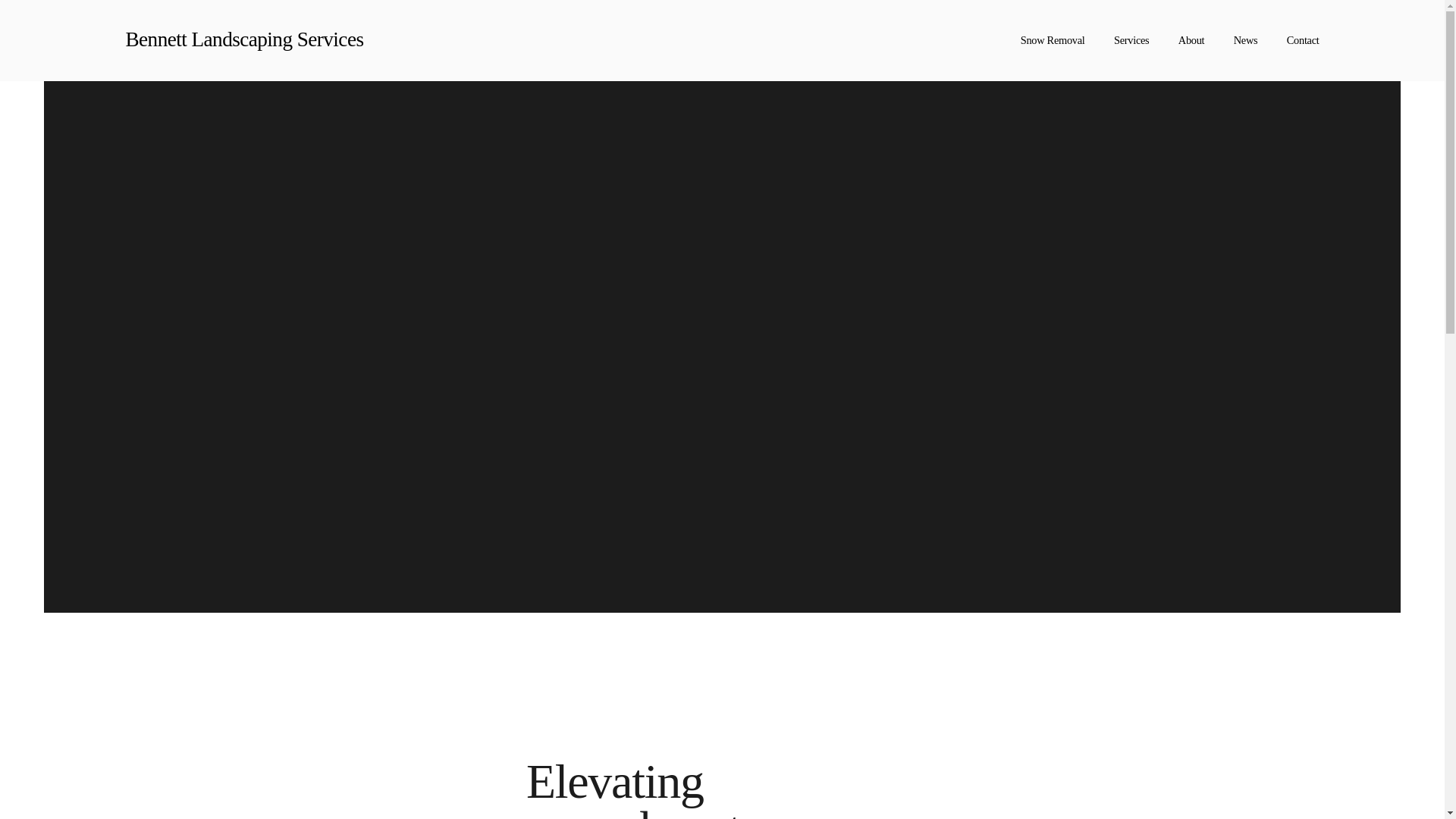 website screenshot of https://bennettlandscapersservices.com/