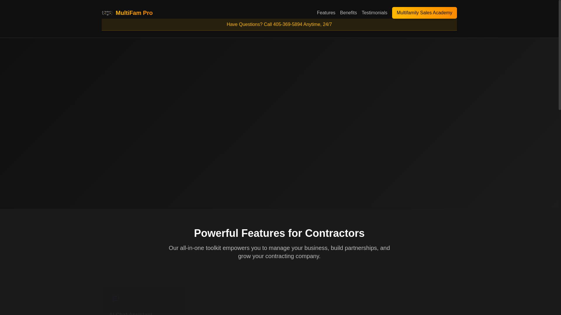 website screenshot of https://wolfpacksalespro.com/
