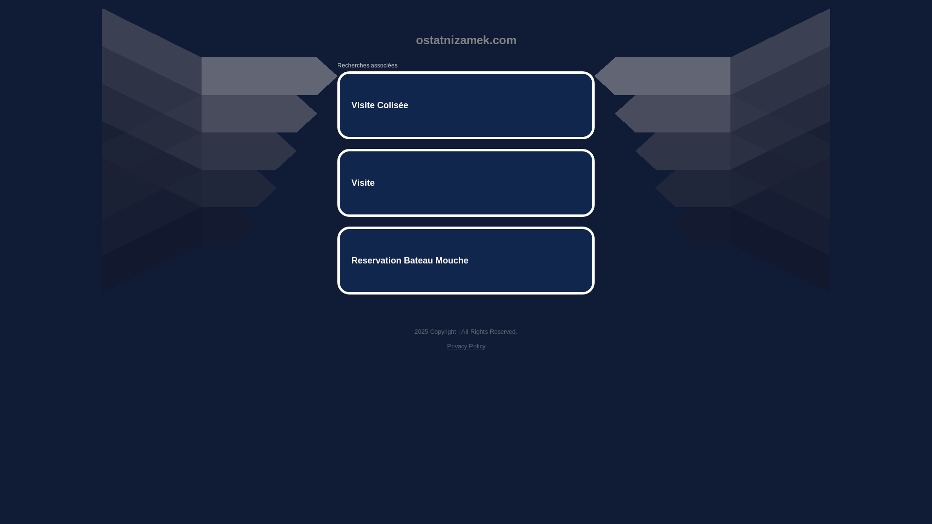 website screenshot of https://ostatnizamek.com/