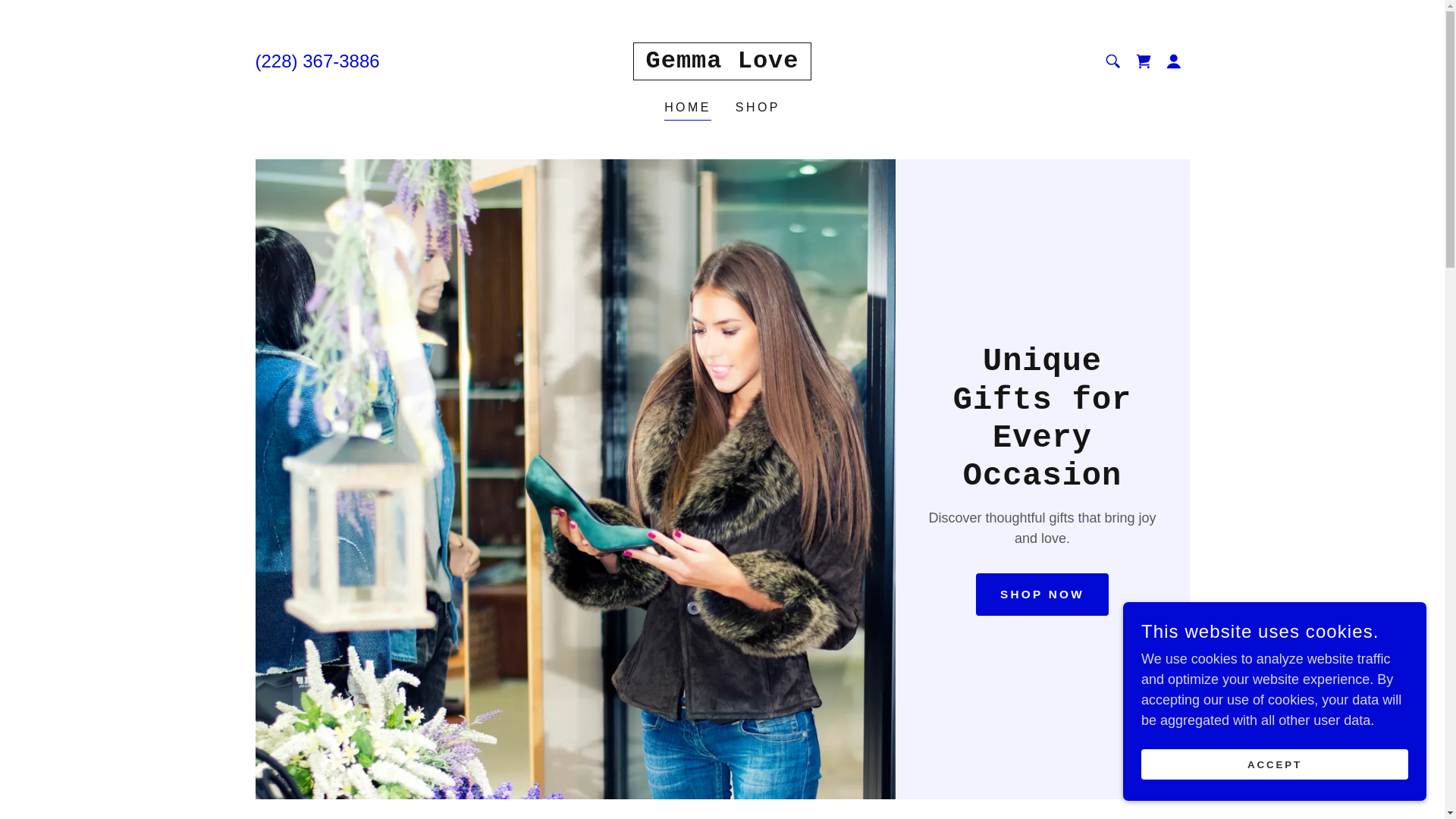 website screenshot of https://gemmalove.shop/