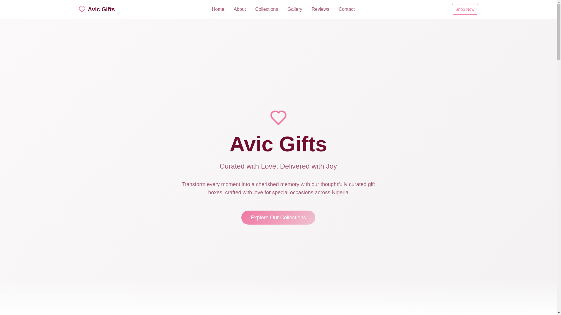 website screenshot of https://avic-gifts-blossom-web.pages.dev/