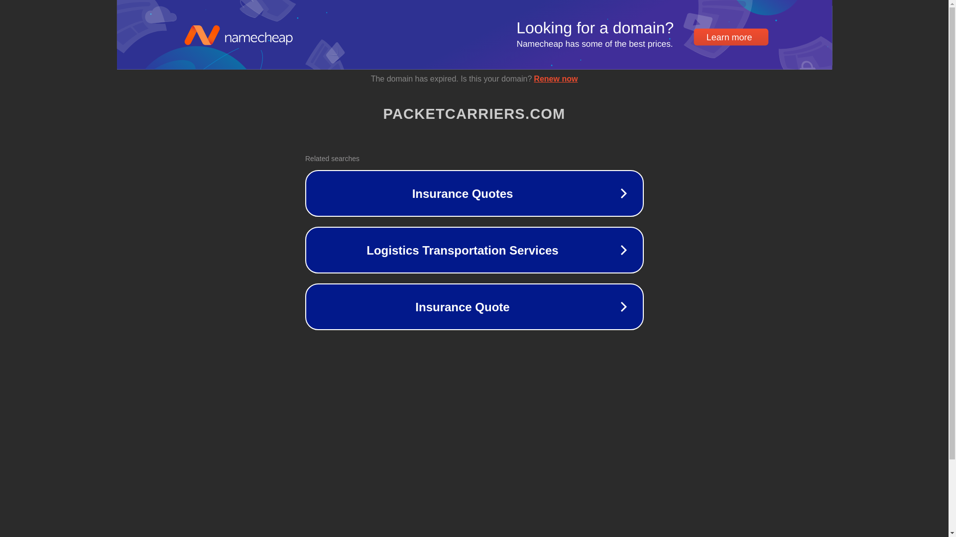 website screenshot of https://packetcarriers.com/