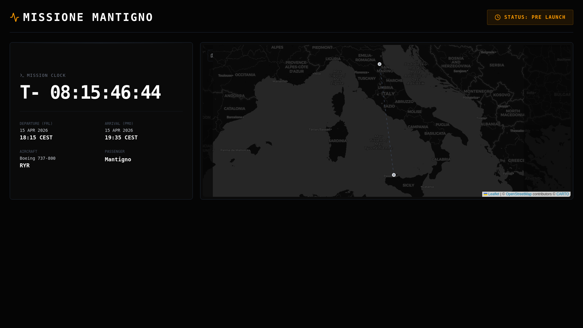 website screenshot of https://missionemantigno.pages.dev/