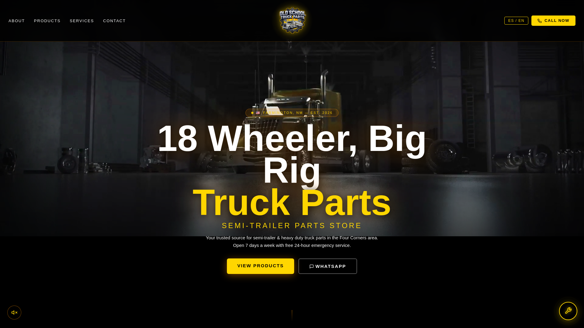 website screenshot of https://oldschooltruckparts.net/